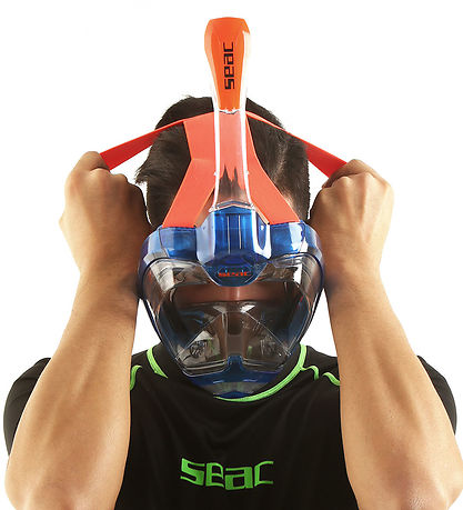 Seac Snorkel Mask - Magica L/XL - Blue/Orange