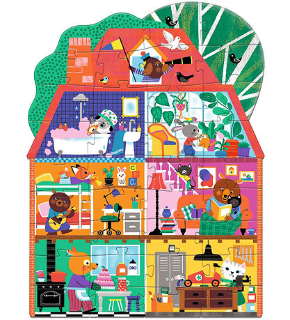 Djeco Gigant Jigsaw Puzzle - 36 Bricks - La Maison P'tits Copain Djeco Gigant Jigsaw Puzzle - 36 Bricks - La Maison P'tits Copain