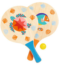 Djeco Beach Racket Set w. Ball - Sea Djeco Beach Racket Set w. Ball - Sea