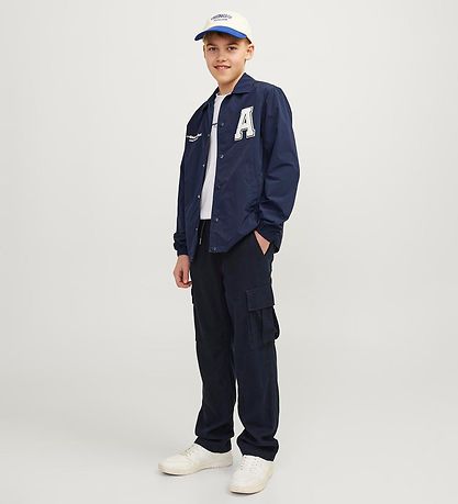 Jack & Jones Jacket - JorCollege - Navy Blazer w. White