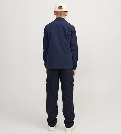 Jack & Jones Jacket - JorCollege - Navy Blazer w. White