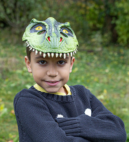 Great Pretenders Maskeradkläder - T-Rex Dino Mask - Grön