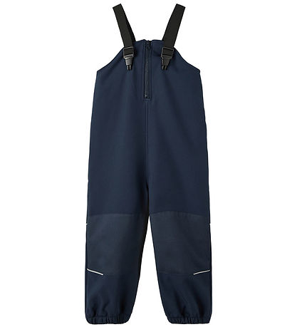 Name It Softshell Pants w. Fleece/Suspenders - NmnAlfa08 - Dark 