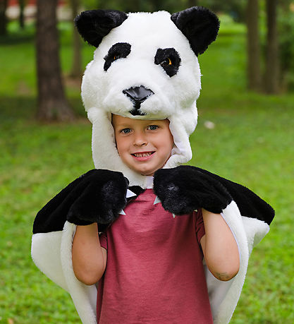 Great Pretenders Kostüm - Umhang - Panda - Weiß/Schwarz
