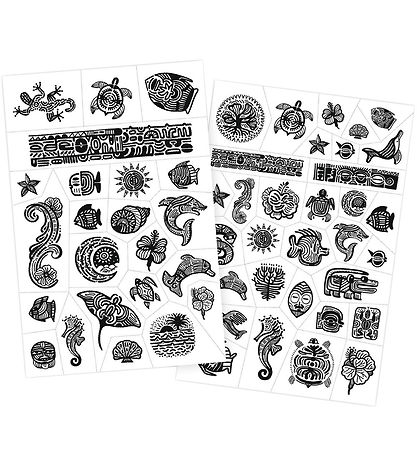 Djeco Tatueringar - Polynesien - 50+ Tatueringar