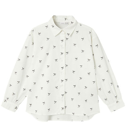 Name It Oversize Long Shirt - NkfHilippas - Bright White