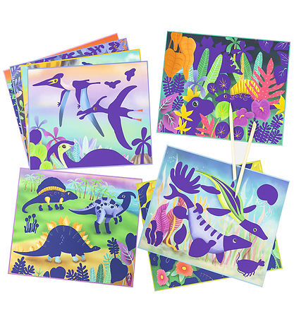Tiger Tribe Scratch cards - 8 pcs - Dinosaur