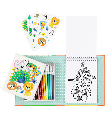 Tiger Tribe Colouring Set - Zoo Tiger Tribe Colouring Set - Zoo