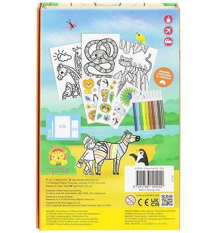 Tiger Tribe Colouring Set - Zoo Tiger Tribe Colouring Set - Zoo