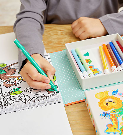 Tiger Tribe Colouring Set - Zoo Tiger Tribe Colouring Set - Zoo