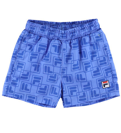 Fila Swim Shorts - Loud - Ultramarine Playful w. Logos