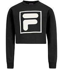 Fila Sweatshirt - Cropped - Laubach - Black Fila Sweatshirt - Cropped - Laubach - Black