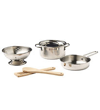 Kids Concept Kitchen Set - 7 Parts - Metal/Wood Kids Concept Kitchen Set - 7 Parts - Metal/Wood