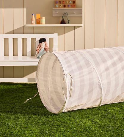 Kids Concept Play tunnel - 180 cm - Gray Stripes