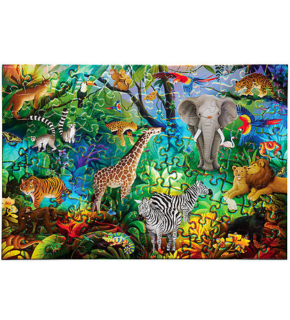 Puzzle Crocodile Creek - 100 Briques - Jungle Paradise Puzzle Crocodile Creek - 100 Briques - Jungle Paradise