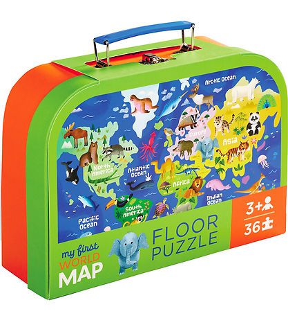 Puzzle Crocodile Creek - 36 Briques - My First World Map Puzzle Crocodile Creek - 36 Briques - My First World Map