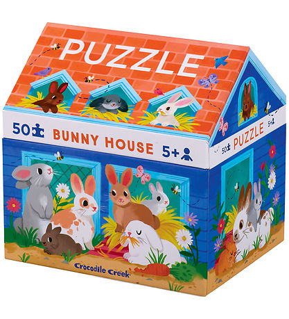 Puzzle Crocodile Creek - 50 Briques - Bunny House Puzzle Crocodile Creek - 50 Briques - Bunny House