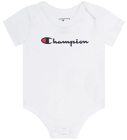 Champion Bodysuit k/æ - 3-Pack - White/Blue/Navy Champion Bodysuit k/æ - 3-Pack - White/Blue/Navy