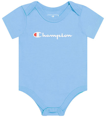 Champion Bodysuit k/æ - 3-Pack - White/Blue/Navy Champion Bodysuit k/æ - 3-Pack - White/Blue/Navy
