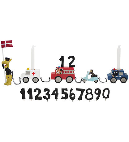 Kids by Friis Verjaardagstrein - Auto's m. 11 Nummers
