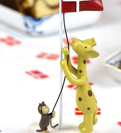 Figurine de Table Kids by Friis - 17 cm - Girafe et Singe Figurine de Table Kids by Friis - 17 cm - Girafe et Singe
