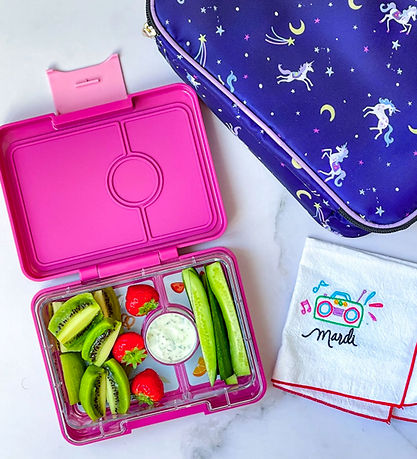 Yumbox Boîte à Repas av. 3 Rum - Bento Snack - Malibu Purple/Mag