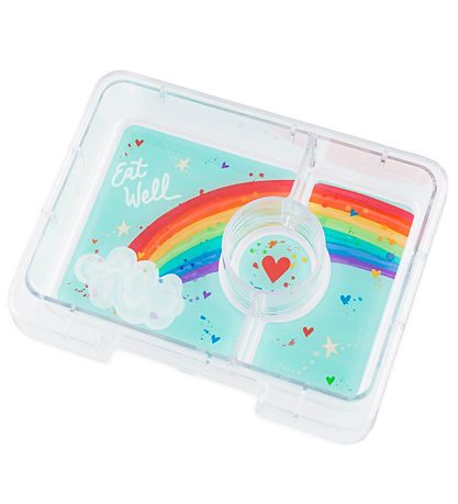 Yumbox Nestisbox M. 3 Rum - Bento snarl - Power Bleikt/Rainbow