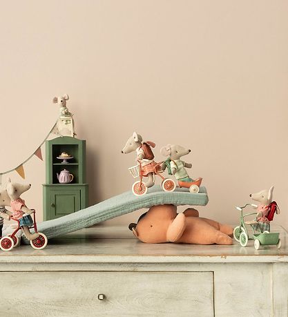 Maileg Doll Accessories - Tricycle - Mouse - Green Maileg Doll Accessories - Tricycle - Mouse - Green
