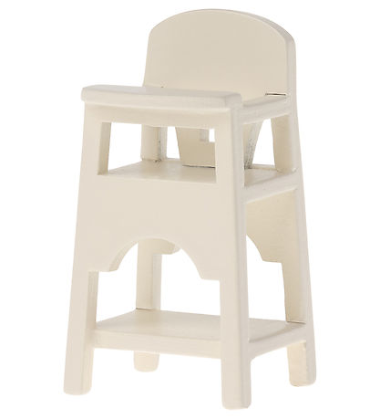 Maileg Miniature Highchair - Baby Mouse - Off White Maileg Miniature Highchair - Baby Mouse - Off White