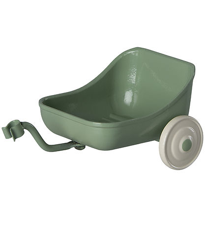 Maileg Doll Accessories - Bicycle trailer - Mouse - Green Maileg Doll Accessories - Bicycle trailer - Mouse - Green