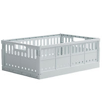 Made Crate Foldable Box - Maxi - 48x33x17.5 cm - Ice Cube Blue Made Crate Foldable Box - Maxi - 48x33x17.5 cm - Ice Cube Blue