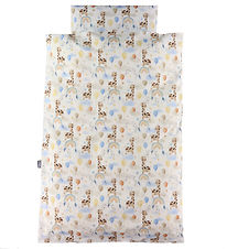 Nørgaard Madsens Bedding - Baby - White w. Giraffe on Rainbow, B Nørgaard Madsens Bedding - Baby - White w. Giraffe on Rainbow, B