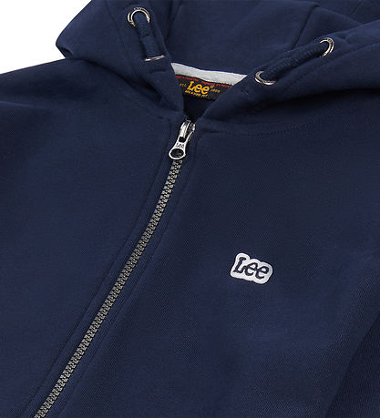 Lee Cardigan - Badge LB Zip Through - Navy Blazer Lee Cardigan - Badge LB Zip Through - Navy Blazer