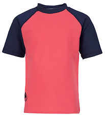Petit Crabe Swim Top - Raglan - UV50+ - Nectarine/Blue Petit Crabe Swim Top - Raglan - UV50+ - Nectarine/Blue
