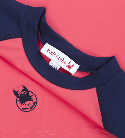 Petit Crabe Swim Top - Raglan - UV50+ - Nectarine/Blue Petit Crabe Swim Top - Raglan - UV50+ - Nectarine/Blue