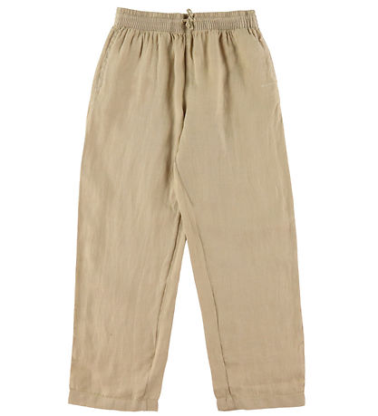 GANT Trousers - Linen - Relaxed - Dry Sand