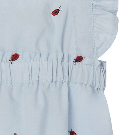 Barboteuse d'Été Name It - NbfFerilla - Chambray Blue av. Coccin Barboteuse d'Été Name It - NbfFerilla - Chambray Blue av. Coccin