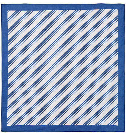 Fliink Scarf - Kota - 50x50 cm - Cloud Dancer w. Stripes