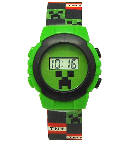 Minecraft Armbandsur - Digital Klocka - Grön/Svart