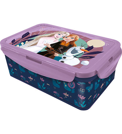 Frozen Lunchbox - Lunch Box - 21x13 cm - Blue/Purple Frozen Lunchbox - Lunch Box - 21x13 cm - Blue/Purple