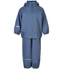 CeLaVi Rainwear w. Suspenders - PU - China Blue CeLaVi Rainwear w. Suspenders - PU - China Blue