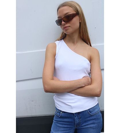 Grunt Top - Rib - Gundhil - Viscose - White