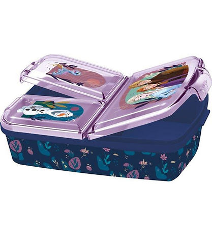 Frozen Lunchbox - Sandwich Box - 18x13 cm - Blue/Purple Frozen Lunchbox - Sandwich Box - 18x13 cm - Blue/Purple