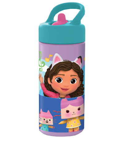 Gabby's Dollhouse Water Bottle - 410 mL - Sipper Water Bottle Gabby's Dollhouse Water Bottle - 410 mL - Sipper Water Bottle