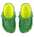 Crocs Sandals - Classic Spikes Clog T - Acidity/Green Ivy Crocs Sandals - Classic Spikes Clog T - Acidity/Green Ivy