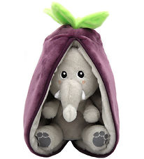 Peluche Flipetz - Velours L'Elephant Aubergine - 20 cm Peluche Flipetz - Velours L'Elephant Aubergine - 20 cm