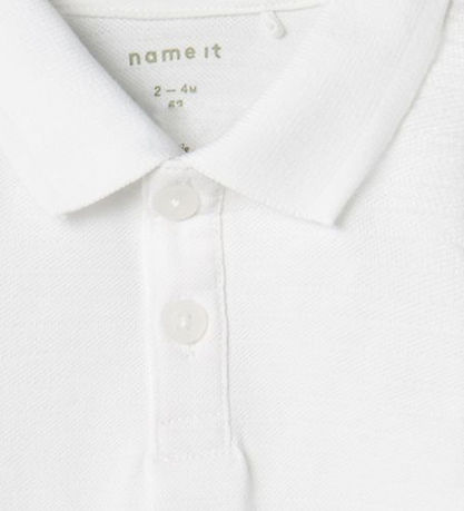 Name It Polo body k/æ - NbmHaddo - Bright White