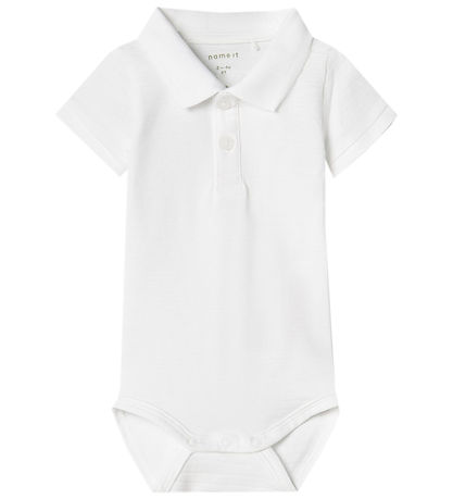 Name It Polo body k/æ - NbmHaddo - Bright White
