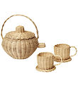 ferm Living Tea-Set - Rattan - Natual ferm Living Tea-Set - Rattan - Natual