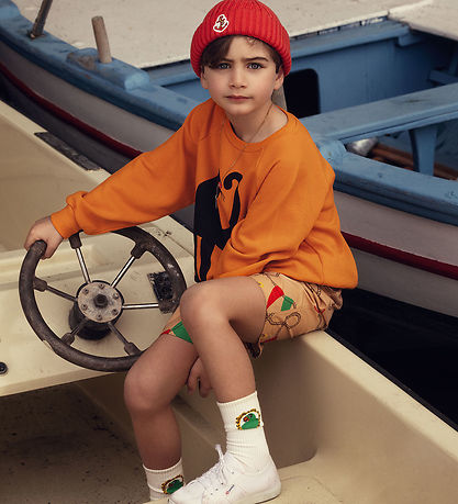 Mini Rodini Swim Shorts - Nautical - Aop Beige Mini Rodini Swim Shorts - Nautical - Aop Beige